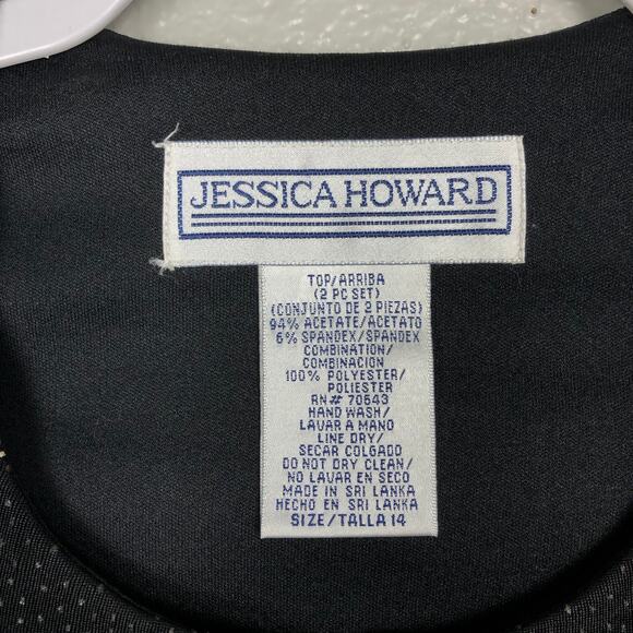 Jessica Howard Size 14 Cropped Cardigan Bolero Single Button Top w Shiny Details - Picture 7 of 7